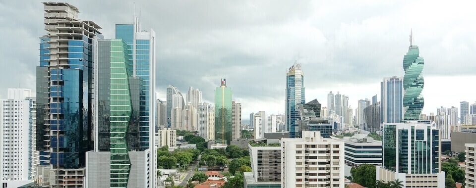 Miasto Panama - widok na centrum.